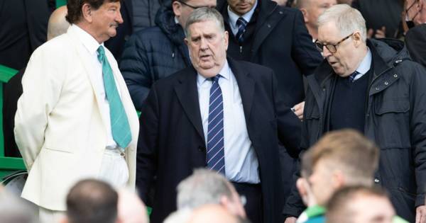 Celtic and Rangers VIPs at Celtic Park