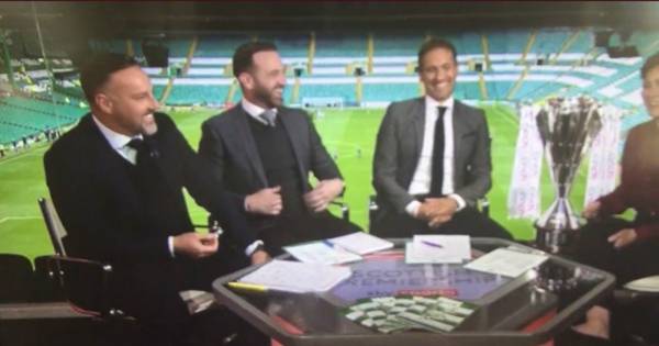 Kris Boyd gives Celtic fan the rubber ear before Rangers icon goes trolling over beach balls