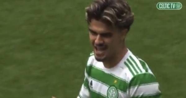 Jota underlines his Celtic love affair as he sings along with fans to terrace favourite