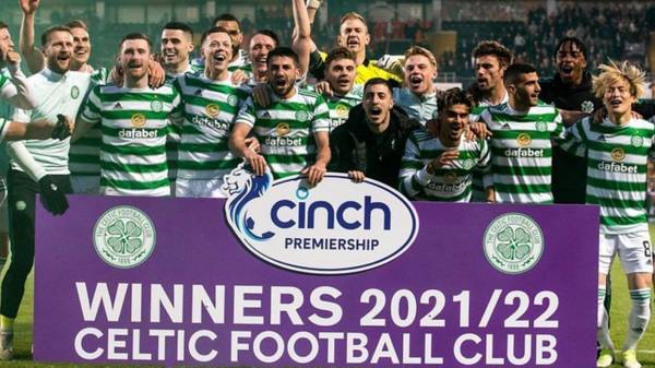 Watch Celtic celebrate reclaiming Scottish Premiership title