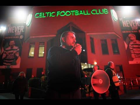 ✊📢 The scenes at Celtic Park last night! 💥 What a welcome home for the 𝗖𝗛𝗔𝗠𝗣𝗜𝗢𝗡𝗦! 🏆🍀