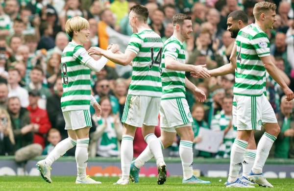 Champions Celtic celebrate trophy day with 6-0 rout over Motherwell