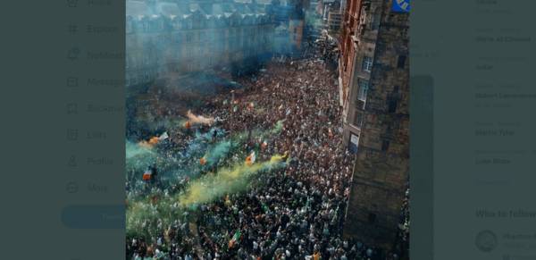 Merchant City turned green and white as amazing pictures and videos emerge