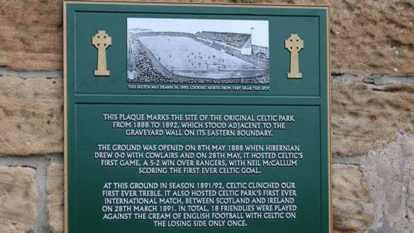 134 years ago today – Celtic’s first ever game