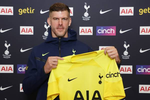 Tottenham announce second summer transfer signing as Fraser Forster joins on free from Southampton on two-year deal