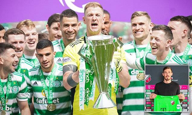 Joe Hart will wear Celtic’s No 1 shirt next season after Vasilis Barkas leaves on loan to Utrecht