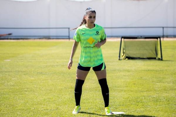 Celtic star Jacynta trains with Matildas ahead of her International debut