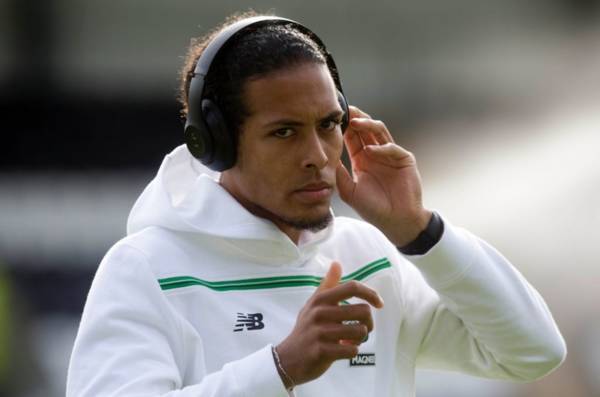 Celtic hero Virgil Van Dijk pictured with Rangers manager in Portugal