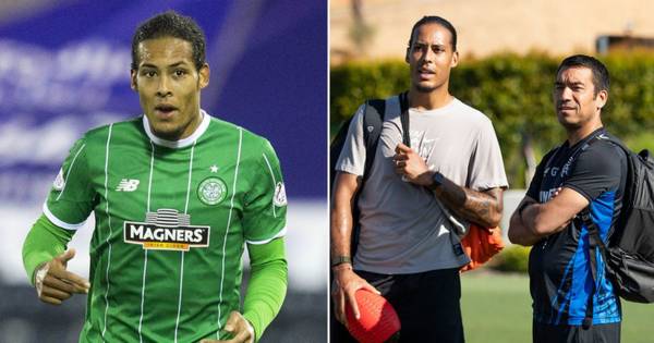 Celtic great Virgil van Dijk turns up for pre-season training – with Rangers