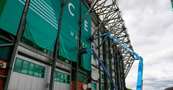 Celtic Park undergoing summer makeover as photos reveal first look at new Parkhead banner