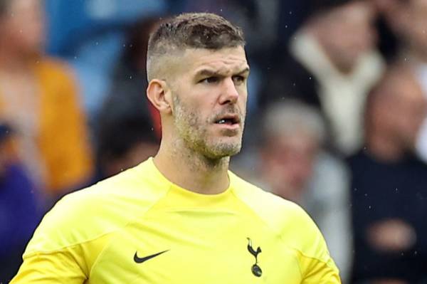 Fraser Forster BOOED as he comes on for Tottenham debut by hostile Rangers crowd after five years at Celtic