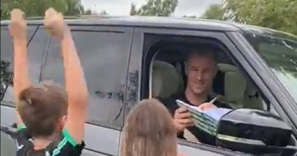 Joe Hart leaves Celtic fan in ‘tears all round’ as supporter meets his Hoops hero