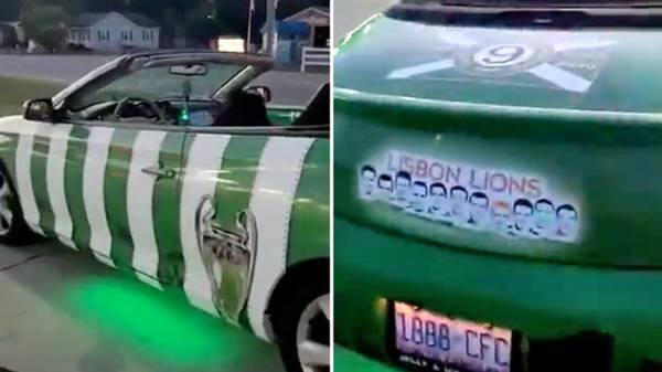 ‘Most Celtic thing I’ve ever seen’ – Supporter transforms car into ultimate Hoopsmobile and fans all say the same thing