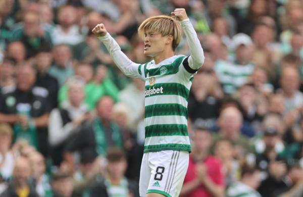 Kyogo Furuhashi and Giorgos Giakoumakis send Celtic two points clear at the top