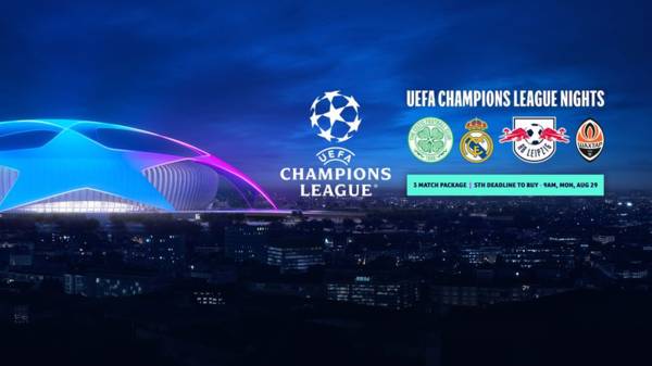 Deadline 9am tomorrow for UCL three-match packages