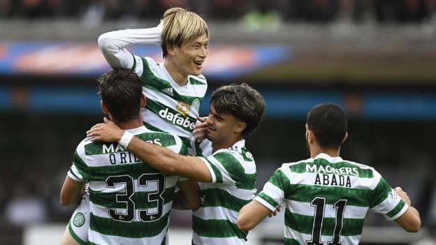 Dundee Utd 0-9 Celtic: Kyogo & Abada net hat-tricks in incredible away win