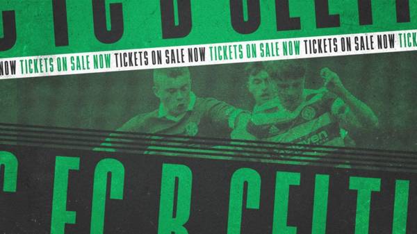 Support the B Team Bhoys this Wednesday – tickets on sale