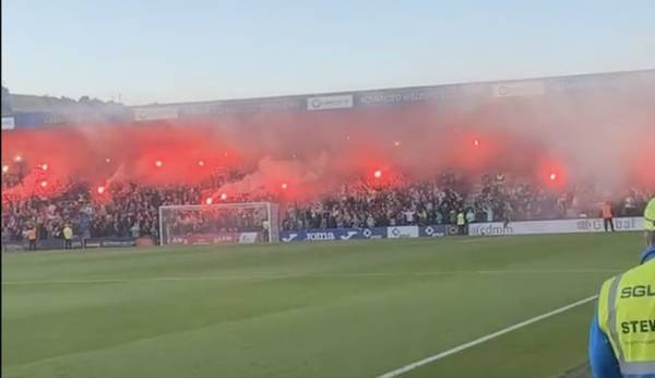 Video: Celtic supporters produce eye-catching display before kick-off