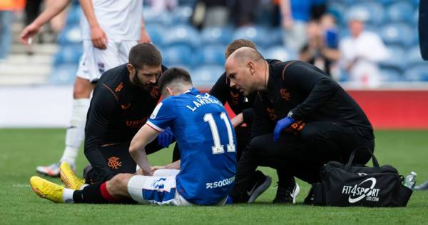 Tom Lawrence in Rangers sweat for Celtic clash as Ibrox star rated ‘major’ injury doubt