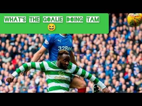 What’s the goalie Doing tom! 🤣 Rangers rage to Dembele scoring at Ibrox 🤣🤣 #celticfc #glasgowderby