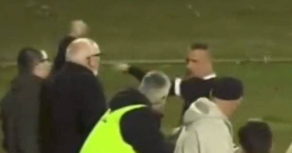 Former Celtic striker Leigh Griffiths in furious altercation with fan as Australian move gets heated