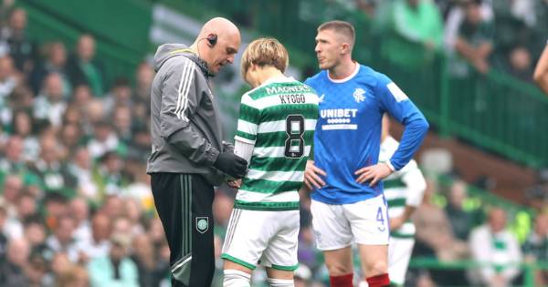 Kyogo in Celtic vs Rangers injury blow as Japanese star is forced off after just four minutes