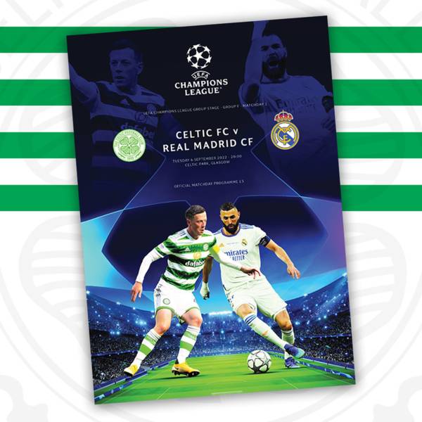 Your 68-page Celtic v Real Madrid UCL programme