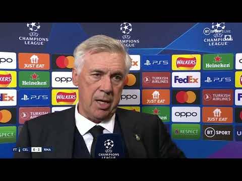 Carlo Ancelotti praises “fantastic atmosphere” following Real Madrid’s 3-0 win at Celtic Park