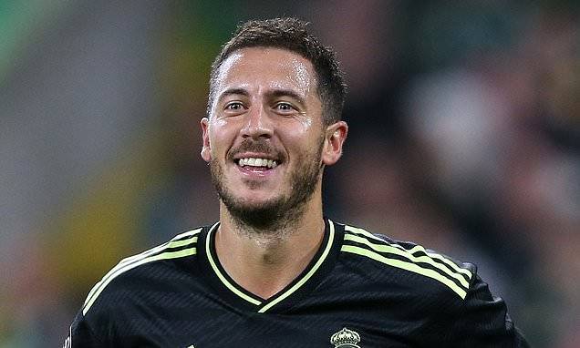 Real Madrid fans sing the praises of £100m outcast Eden Hazard as he comes off the bench to score