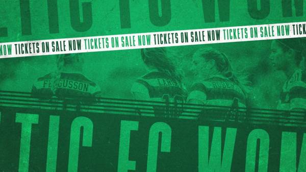 Celtic FC Women v Hamilton Accies – tickets on sale now