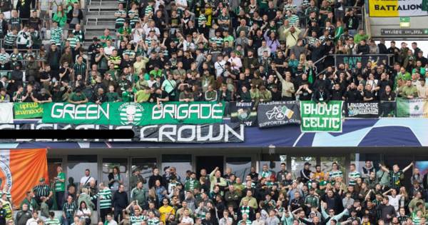 BT apologise after Celtic fans unveil ‘F*** the crown’ banner during Champions League clash against Shakhtar Donetsk