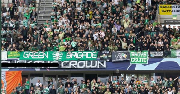 ‘F*** the Crown’ banner unveiled by Celtic fans during Champions League clash against Shakhtar Donetsk