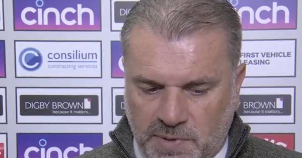 Celtic boss Ange Postecoglou in ‘poor in every aspect’ verdict after defeat to St Mirren in Paisley