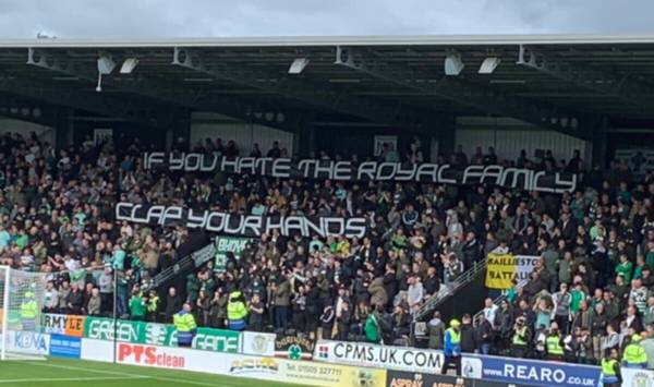 Celtic fans hijack St Mirren applause with offensive banner and chant after Queen’s death