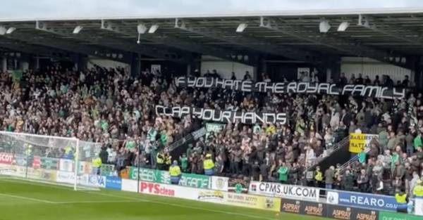 Celtic Fans Unveil New Anti-Monarchy Banner And Chant Before St Mirren Game