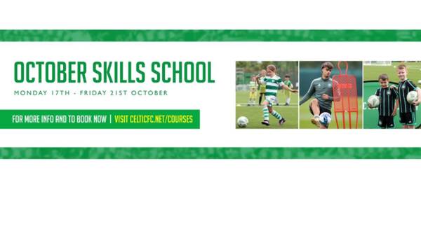 Book online now for Celtic Soccer Academy’s October Week Skills Schools!