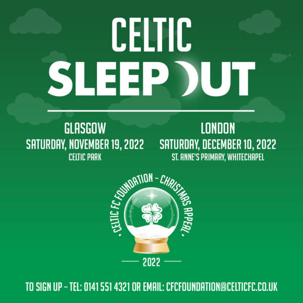 Celtic Sleep Out events return to Glasgow and London