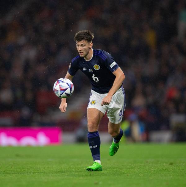 Kieran Tierney receiving inverted full-back tips from Celtic star