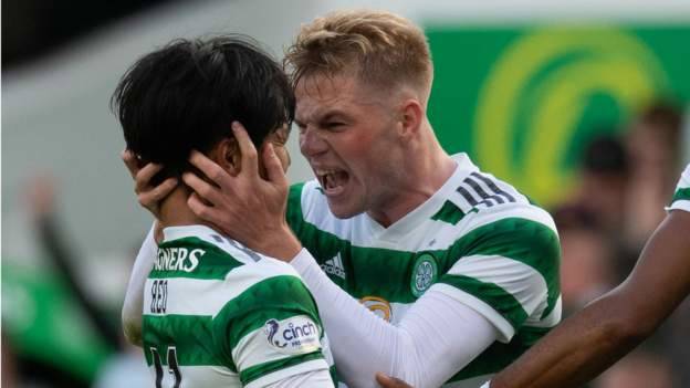 Celtic 2-1 Motherwell: Reo Hatate’s fantastic strike gives champions win