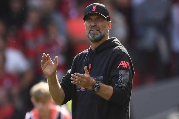 Liverpool manager Jurgen Klopp has praised Celtic