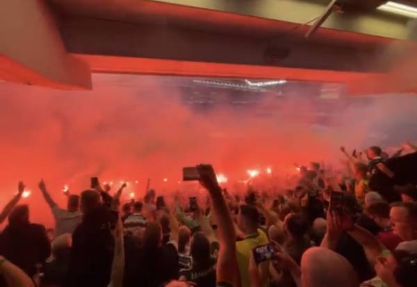 Unique Fan Footage; Celtic Fan Light Show in Germany