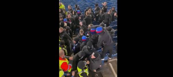 Video: Sectarian chanting by masked fans inside Ibrox after rout