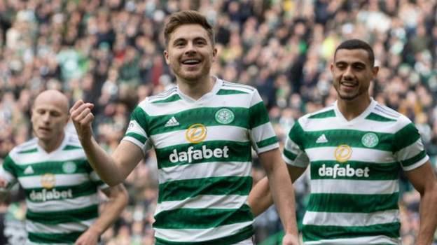 Celtic 6-1 Hibernian: Forrest hits ha-trick for rampant champions