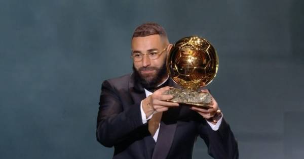 Karim Benzema wins Ballon d’or as Celtic prepare to face world’s best player