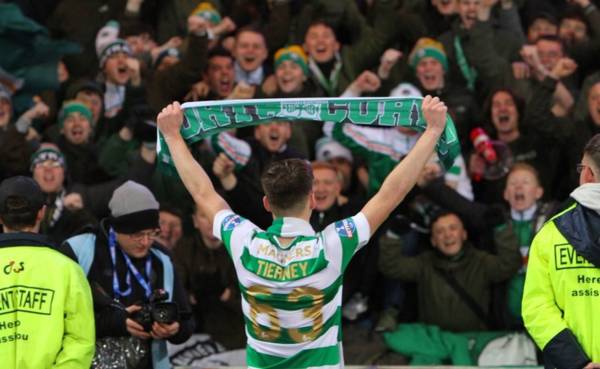 ‘You never know’, Kieran Tierney teases Celtic return in future