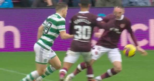 Michael Smith Celtic handball penalty snub splits the pundits as Hearts star receives ‘natural position’ VAR defence