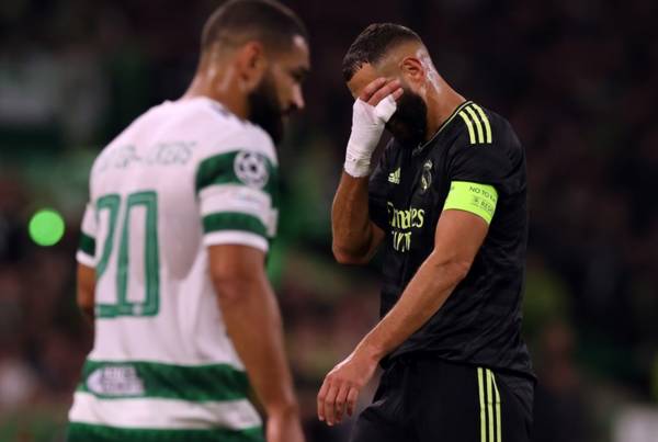 Madrid’s Karim Benzema returns to training but may miss Celtic match