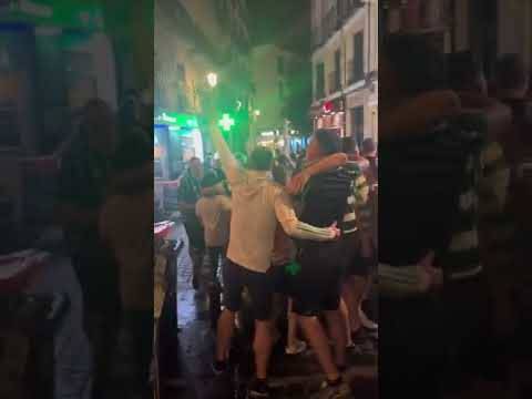 Celtic fans party in Madrid despite Champions League defeat