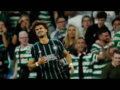 Jota Scoring a Beautiful Free Kick for Celtic Against Real Madrid!