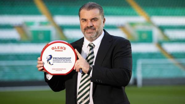 Ange Postecoglou wins Scottish Premiership Manager of the Month Award